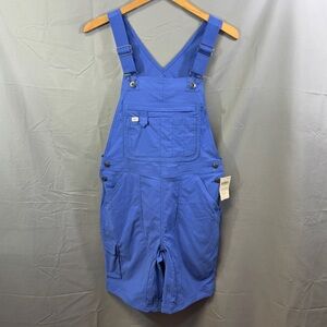 Duluth Overalls Womens Small Blue Heirloom Gardening Short Utility Pockets NWT